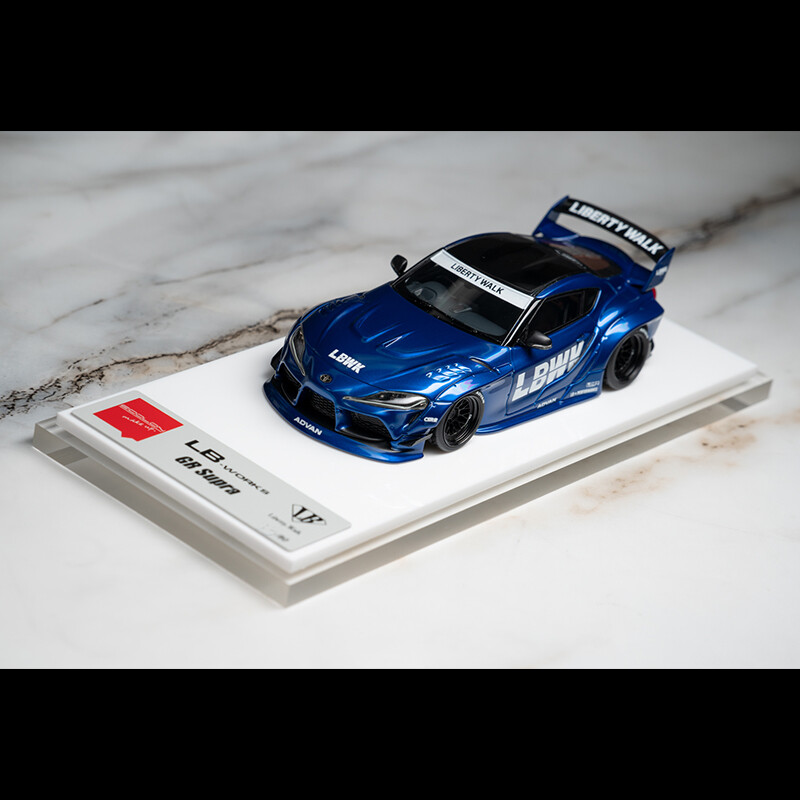 Make Up 1:43 LB Works TOYOTA GR SUPRA Candy Blue Resin Diecast Car ...