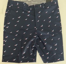WALTER HAGEN MENS PERFECT 11 DOUBLE EAGLE NAVY 10" GOLF SHORTS SIZE 36
