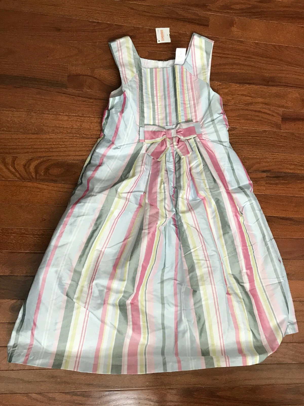 Gymboree Girls Pastel Striped Dress Size 10 New