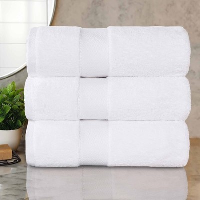 3 Piece Niles Solid Quick Drying Modern Ultra Plush Thick Bathroom Towel Set