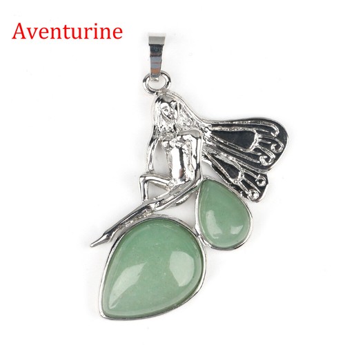 Fee Elf Quarz Kristall Wassertropfen Edelstein Anhänger DIY Schmuck Geschenk - Bild 22 von 28