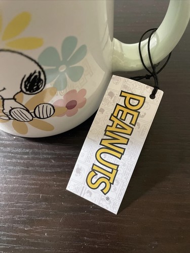 NWT Peanuts Snoopy Woodstock Spring Floral 21 Oz Mug NEW - Picture 4 of 6