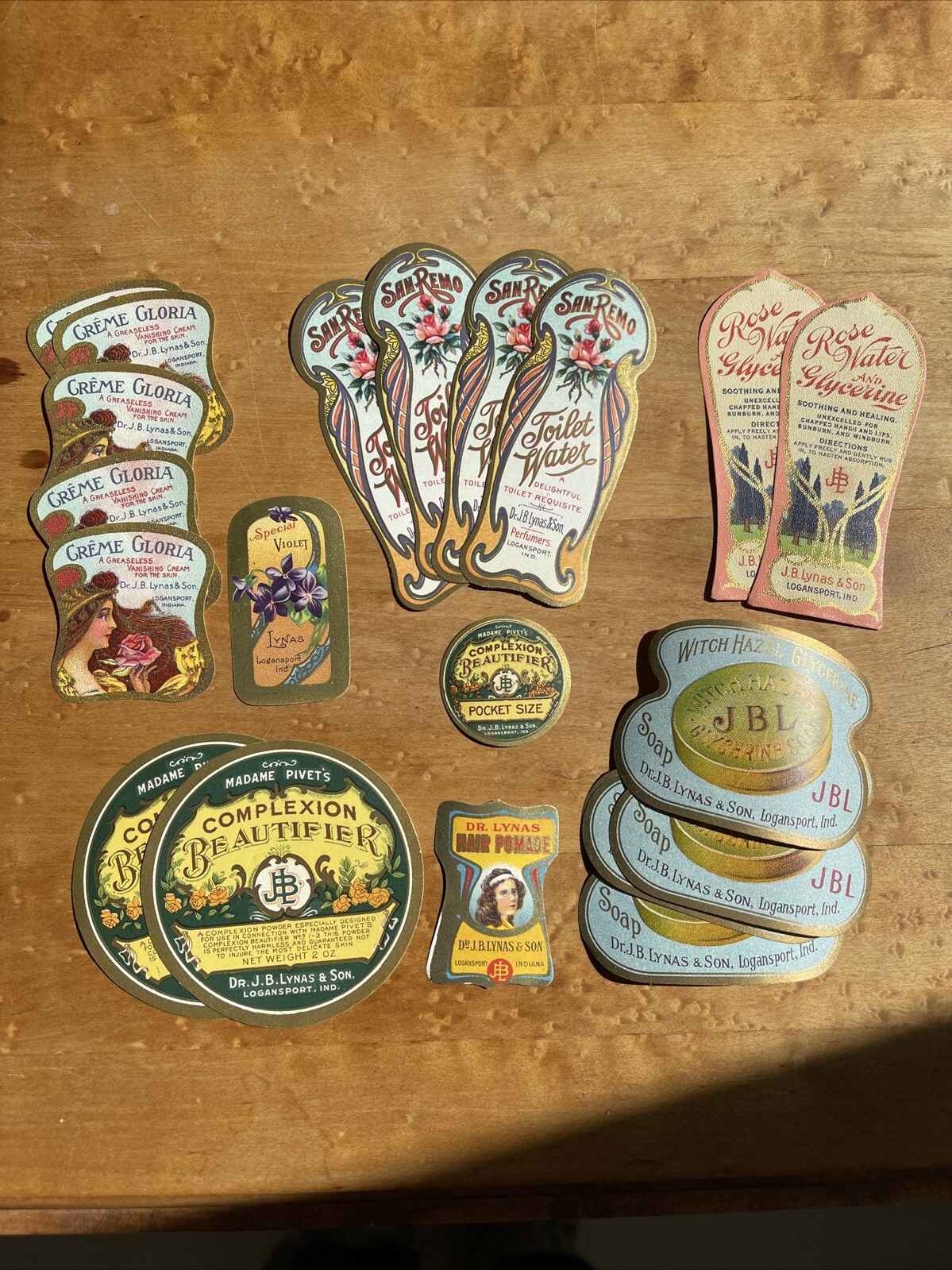 Vintage Beauty Products Labels Lot Of 20