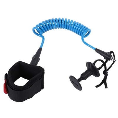 Bodyboard Coiled Wrist Leash Board Surfing Zubehör 5.5 MM/5ft Blau TY