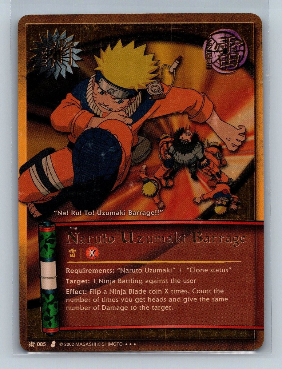 Naruto CCG - Naruto Uzumaki Barrage 085 - Super Rare FOIL | eBay