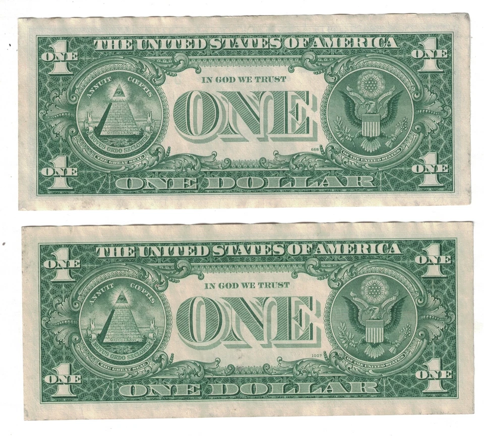 ** 1963 B $1 ONE DOLLAR FR.1905-G THE PRICE IS FOR EACH NOTE. ** - Image 2 of 2