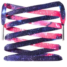 LitLaces - Custom Sublimated Galaxy Stars Printed Shoelaces 