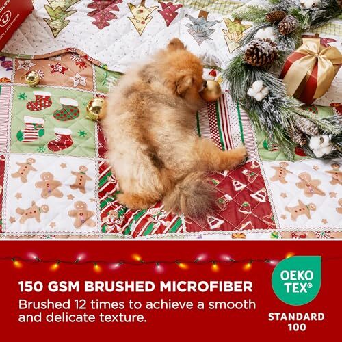 Christmas Quilt Set Queen Red Quilts for Queen / Full 19 Christmas