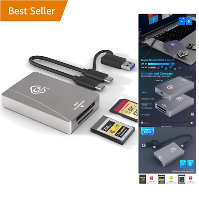 CFexpress Type B Card Reader SD Card Reader, USB 3.2 Gen 2 10Gbps, Portable A...