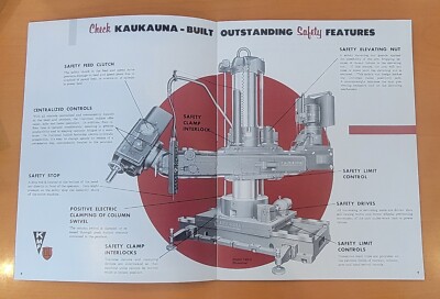 KAUKAUNA Universal Radial Drilling & Tapping Machine Catalog Giddings & Lewis