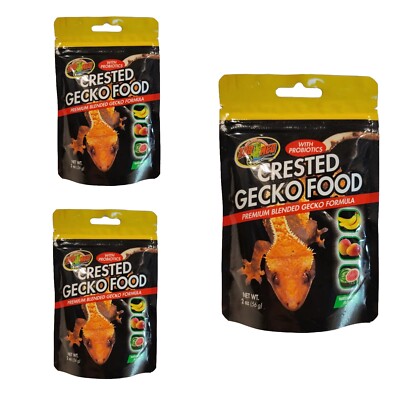 Crested Gecko Food With Probiotics - Watermelon Flavor - 2 oz (LOT OF 3 ...