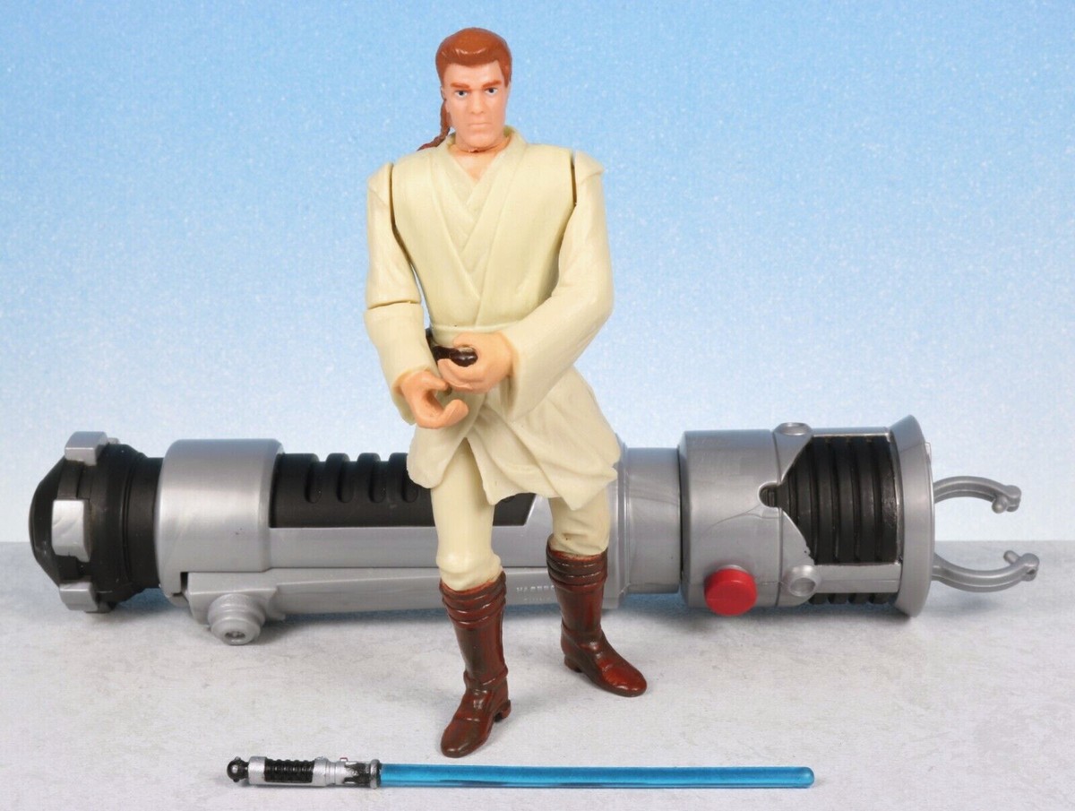 Star Wars Episode 1 Deluxe OBI-WAN KENOBI Lightsaber Battle Figure