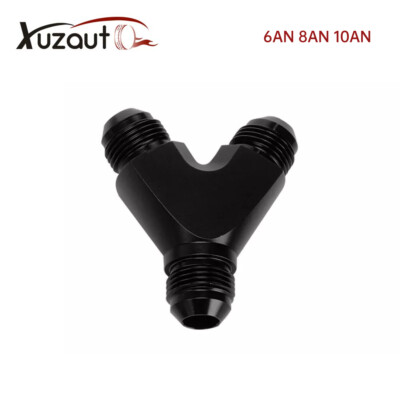 6AN 8AN 10AN Y Fuel Block Fitting Junction Coupler Adapter AN6 AN8 AN10 1PCS