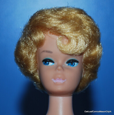 Barbie Platinum Blond Bubble in Correct box! Stand, booklet, shoes, and Red suit