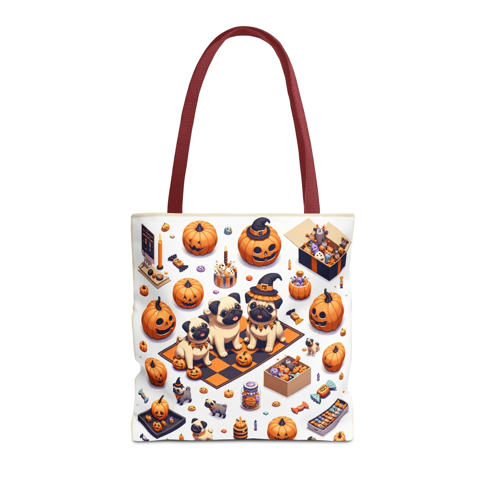 Halloween and Pugs Tote Bag