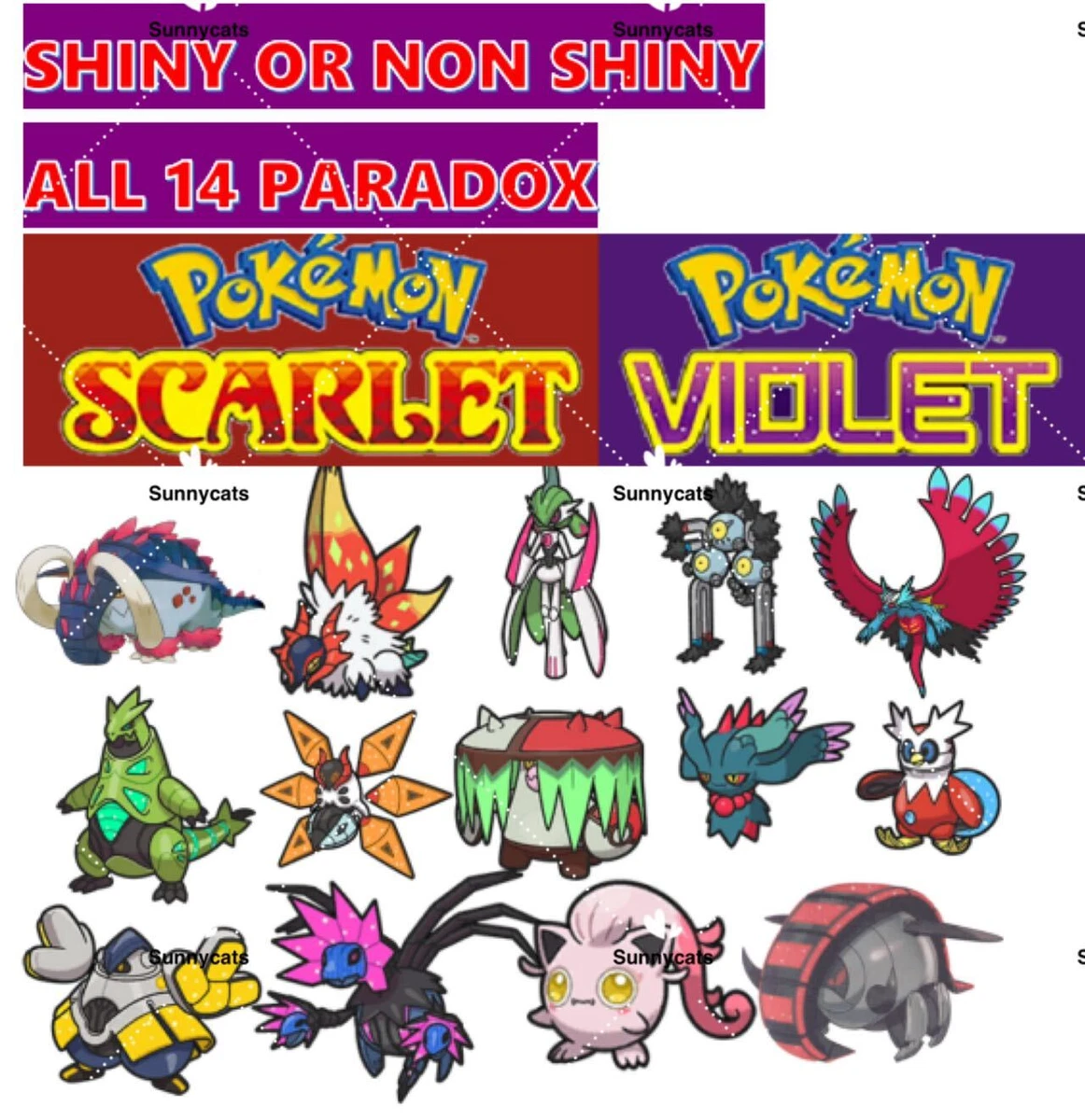 Galarian Forms Package (9x, 6IV, Shiny) – Pokemon Scarlet and