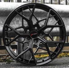 18" AUDI Q2 2016-2026 VELOCITY VC4 GLOSS BLACK 8J ALLOY WHEELS /SET OF 4