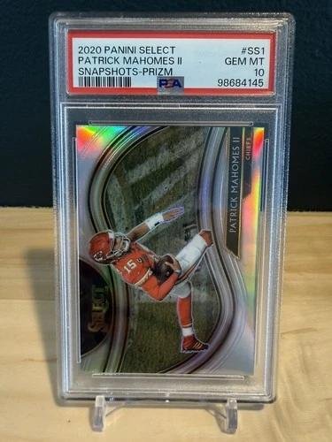 2020 Panini Select Snapshots Prizm #SS1 Patrick Mahomes II PSA 10 Gem Mint