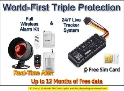Triple 4G GPS Tracker + Bewegung Funk Alarm System + Telefon Alarm + Tracking Auto-Van