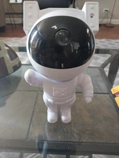 White Astronaut Galaxy Star Night Light Space Lamp - Untested No USB  No Remote 