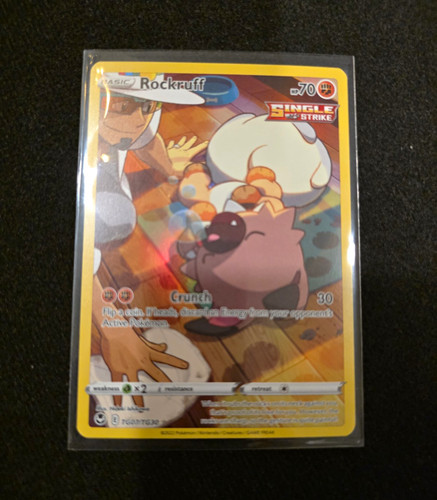 Pokemon Rockruff TG07/TG30 Silver Tempest Trainer Gallery Ultra Rare Holo ENG