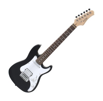 B-WARE Rocktile Kindergitarre 3/4 E-Gitarre 6-Saiten Holz Gitarre Tasche Schwarz