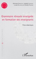 Grammaire RéNovéE EnseignéE En Formation Des Enseignants | Pistes Didactiques