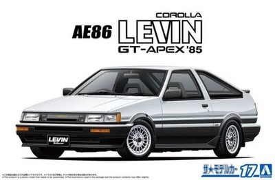 Aoshima - '85 Toyota AE86 Corolla Levin GT-APEX 1/24 [MC17]