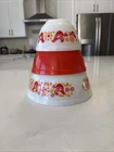 Vintage Pyrex Set Of 3 Friendship Pattern Mixing Nesting Bowls #401 #402 #403