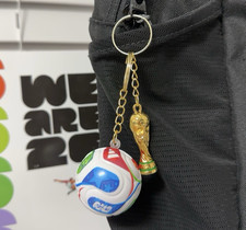 FIFA World Cup 2026 Trophy Soccer Ball Keychain Set Fan Souvenir Gift