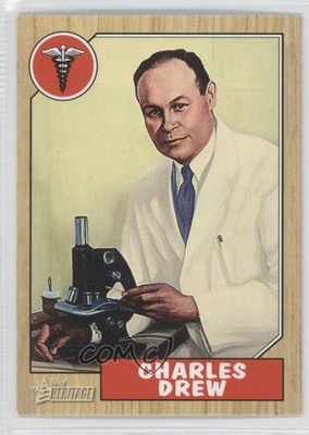 2009 Topps Heritage American Heroes Edition Charles Drew #62 0e3