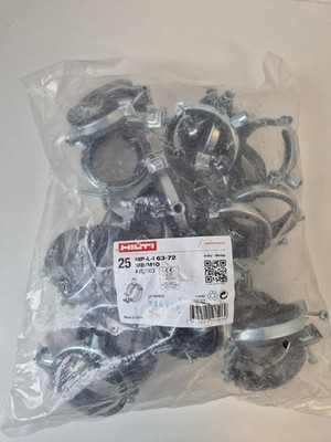 12 X Würth 73-77 mm und 35 X Hilti 63-72 mm 2172923 Rohrschellen Rohrschelle 