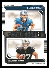 2023 Panini Contenders #13 Sam LaPorta / Michael Mayer Round Numbers Red