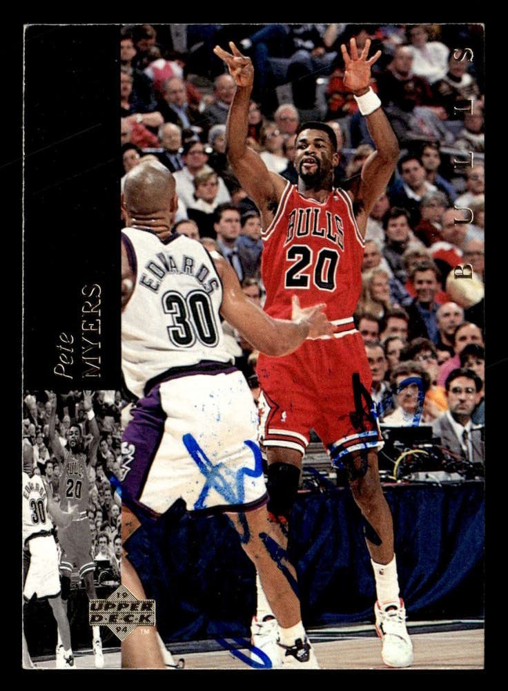 1993-94 Upper Deck Special Edition Pete Myers 37 Bulls Signed/Auto UZ1444