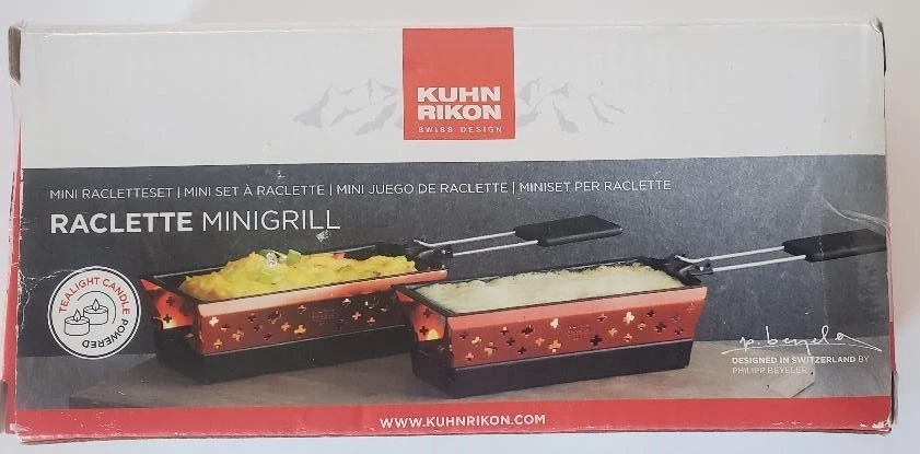 Kuhn Rikon Raclette Minigrill Swiss Design Open Box