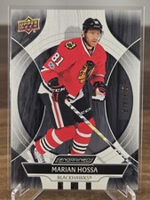 2024-25 Upper Deck Engrained Icons Ebony Marian Hossa /199 Blackhawks #97