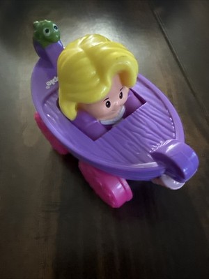 Fisher-Price Disney Little People  Wheelies Tangled Rapunzel Boat  Pascal Car 