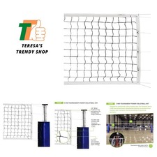 Official Olympic Size Volleyball Net Set - Durable 3mm Polyethylene Design