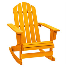 Adirondack Schaukelstuhl massiv Kiefernholz Hartholz orange 70x91,5x92 cm OutdoorXL