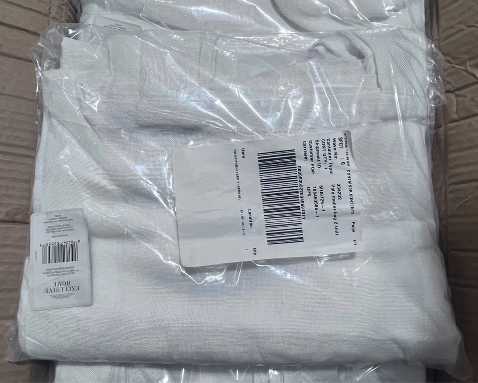 Exclusive Home Bella White Solid Sheer Tab Top Curtain, 54" W x 84" L (Set of 2) - Image 2 of 4