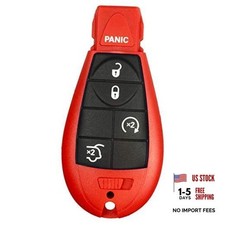 1 New Red Keyless Entry 5 Buttons Remote Start Car Key Fob Fobik IYZ-C01C