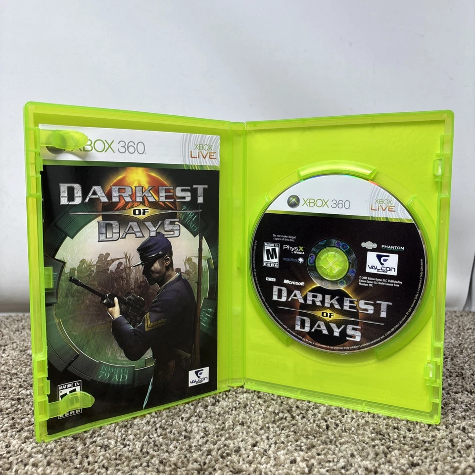 Darkest of Days (Microsoft Xbox 360, 2009) Complete CIB - Image 3 of 4