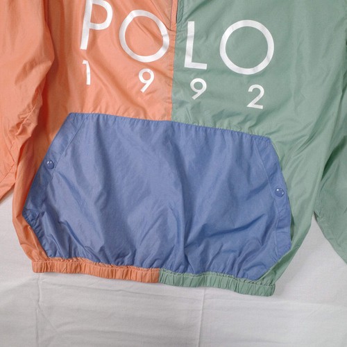 Polo Ralph Lauren Polo Sport Pastel 1992 Windbreaker Jacket Mens Medium NWT - Photo 4/9