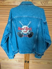 Hard Rock Cafe Cozumel Denim Jacket XL cw Bangkok, Indianapolis & SkyDome badges