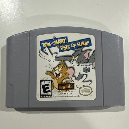 Tom and Jerry Fists of Fury - Nintendo 64 N64 Tested & Working Authentic Good