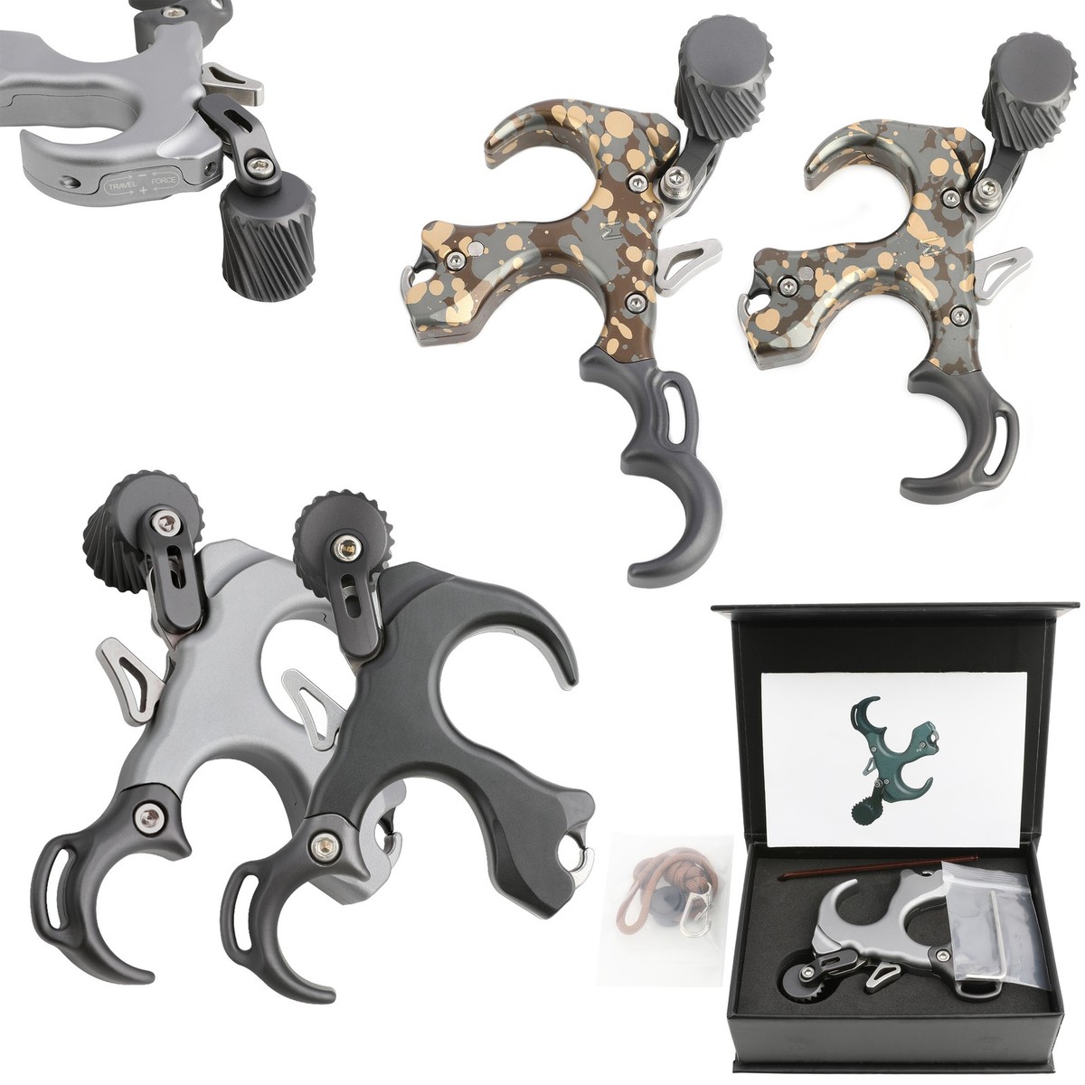 Thumb Trigger Archery Release Aids ULTRAVIEW UV Button Thumb Release For Compound Bows - Medium Grey Aluminum Arrows Canada