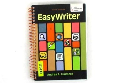 2013 Easy Writer 5th Ed by Andrea A. Lunsford Spiral Bound - Good Condition