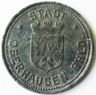1917 OBERHAUSEN 50 PFENNIG NOTGELD COIN — photo 1