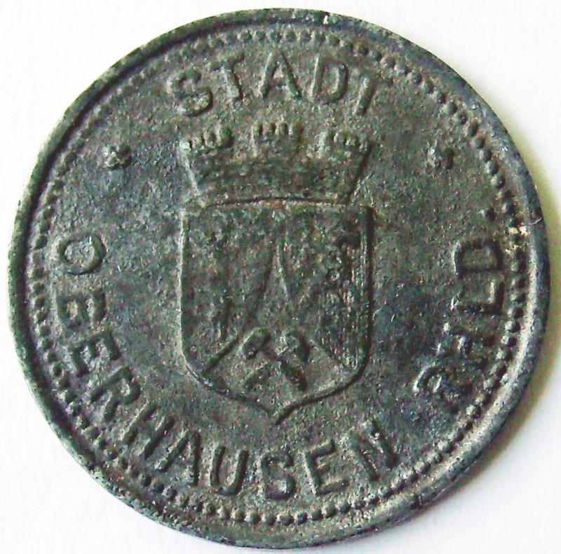 1917 OBERHAUSEN 50 PFENNIG NOTGELD COIN
