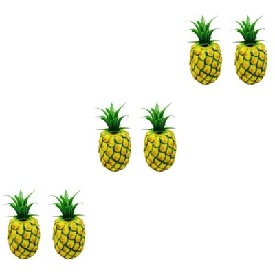 3 Pack Gefälschtes Ananasmodell Obst Künstlich Künstliches Obstdekor